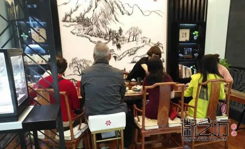 匠心 | 自然美鉆蕪湖旗艦店VIP茶室壁畫定制案例