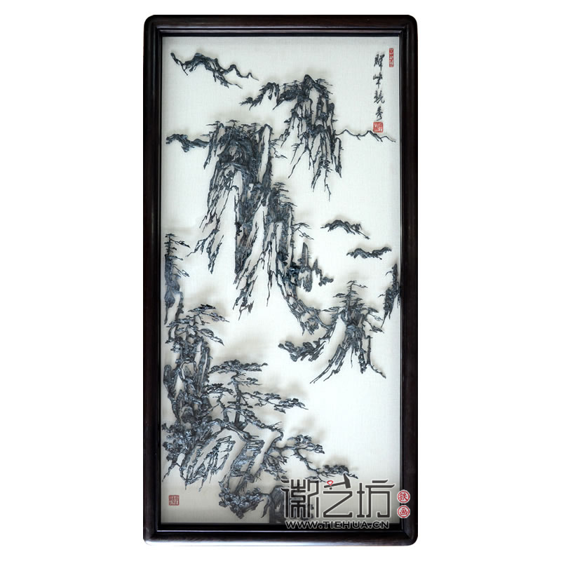 鐵畫新生代李強(qiáng)系列作品《黃山風(fēng)景》00