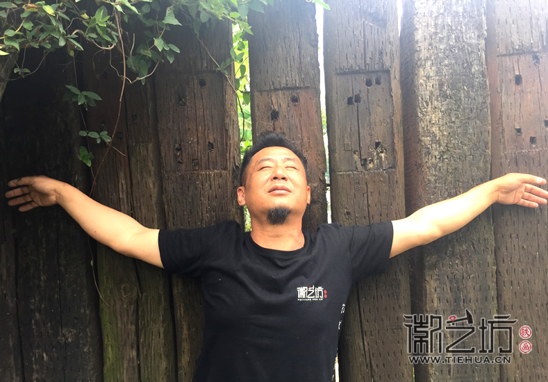 徽藝坊鐵畫夢之隊于陶辛七房村拍攝集體形象照 (6)