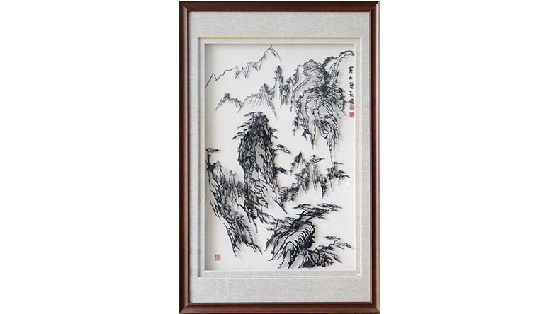 黃山風(fēng)景鐵畫-楊開勇作品